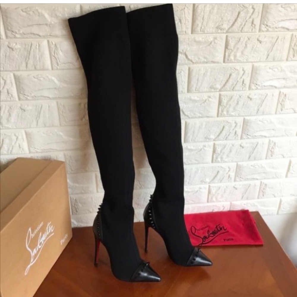 Christian Louboutin Black Women's Knee boots! 100M
